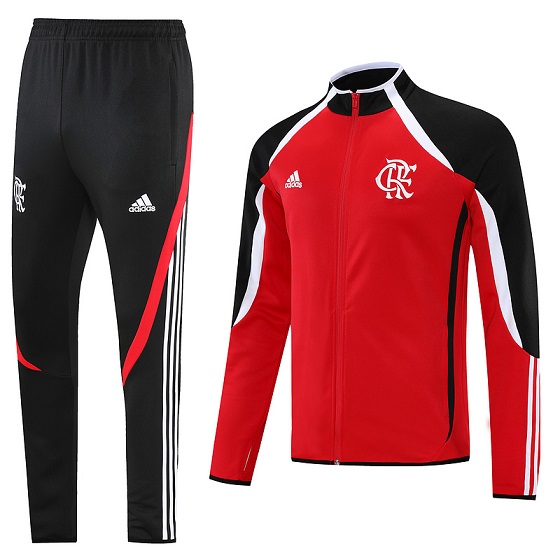 AAA Quality Flamengo 21/22 Tracksuit - Red/Black